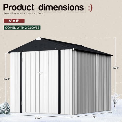 6x4 FT Outdoor Storage Shed