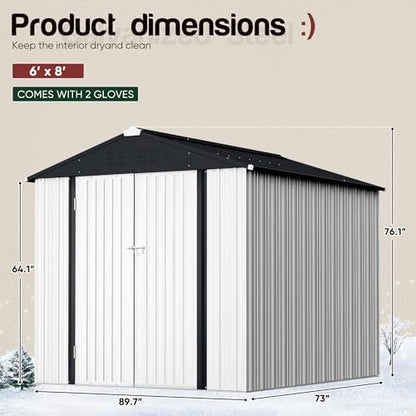 6x4 FT Outdoor Storage Shed