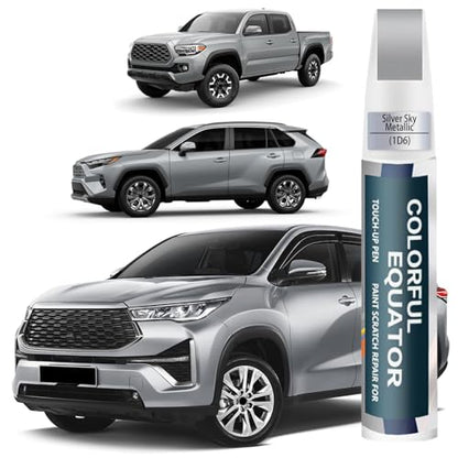 1D6 Silver Sky Metallic Car Touch Up Paint for Toyota OEM Color Match