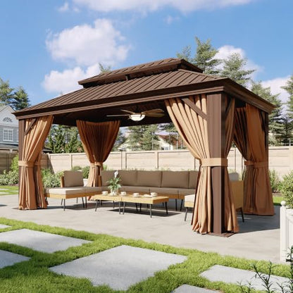 10' X 14' Hardtop Gazebo with Drainage