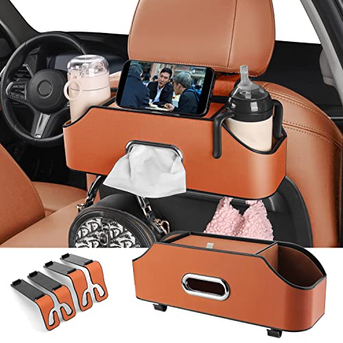 Car Back Seat Organizer with 2 Cup Holders (22.9281 Ounce)