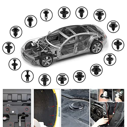 Car Push Retainer Clips 750pcs with 16 Popular Push Pins for Auto Parts (750 Count)