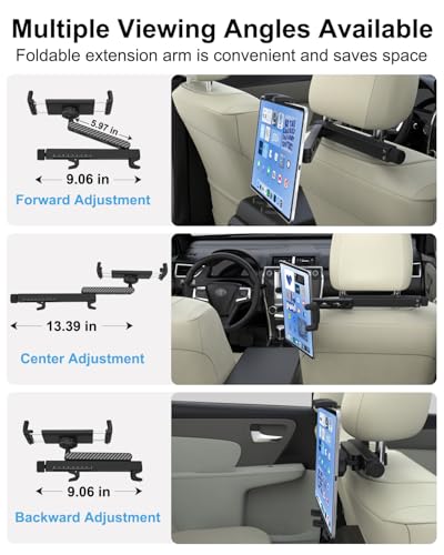 Car Headrest Tablet Holder for Backseat