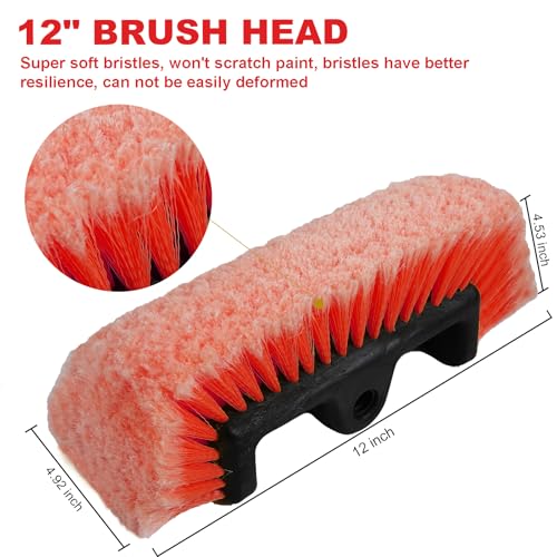 Car Wash Brush with Long Handle for Car Truck Boat RV SUV Washing