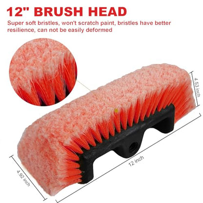 Car Wash Brush with Long Handle for Car Truck Boat RV SUV Washing