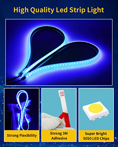 Blue Led Strip Lights (4 Count)