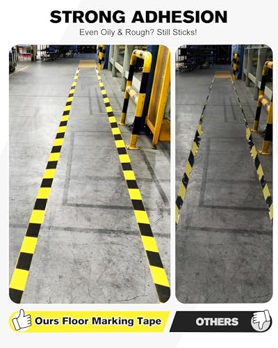 Safety Floor Tape 2 Inch x 108 FT (108 Foot)