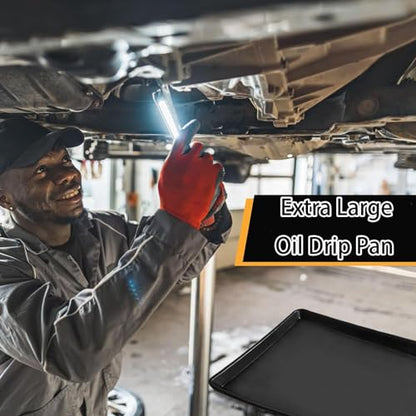 3Pcs Auto Oil Drip Pan Extra Large Oil Drip Pan for Under Car