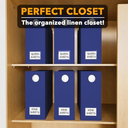 6 Pack Bed Sheet Organizers and Storage (6 Count)