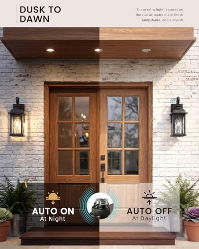 Dusk to Dawn Outdoor Front Porch Light