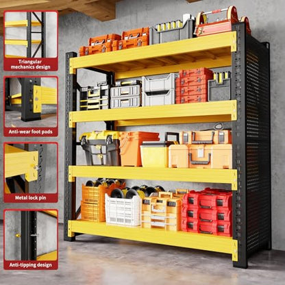 Garage Storage Rack with 2 Pegboards
