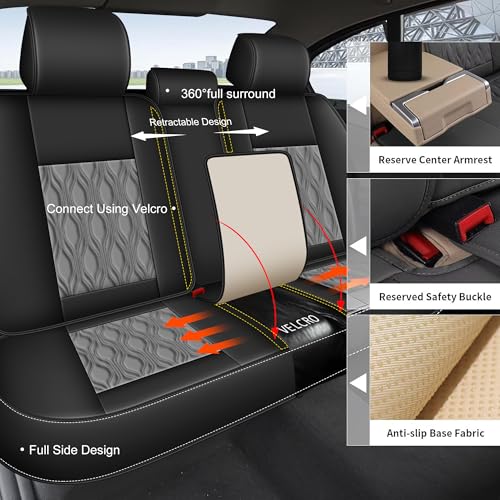 Full Set Waterproof Leather Seat Covers for Toyota RAV4 2013