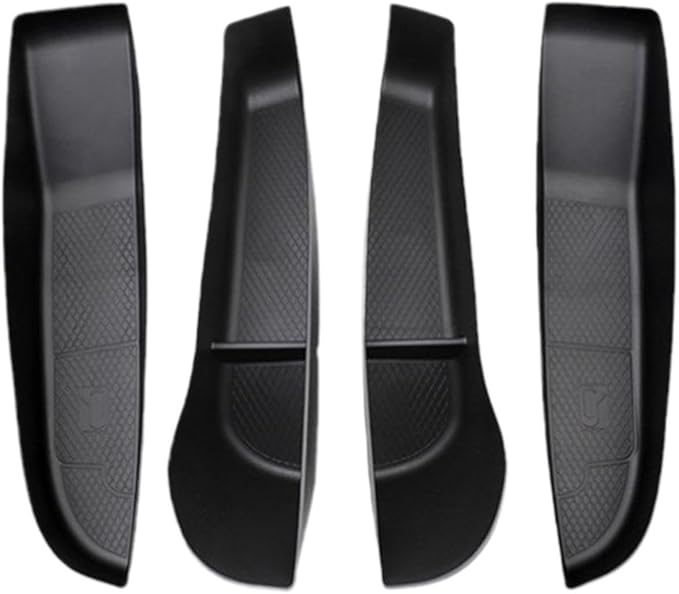 The Car Storage Box is Suitable Compatible for Tesla Model 3 Highland 2024 Door Slot Storage Box and Car Modification Accessories(Color:Black)