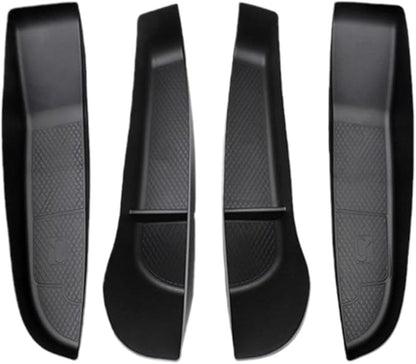 The Car Storage Box is Suitable Compatible for Tesla Model 3 Highland 2024 Door Slot Storage Box and Car Modification Accessories(Color:Black)