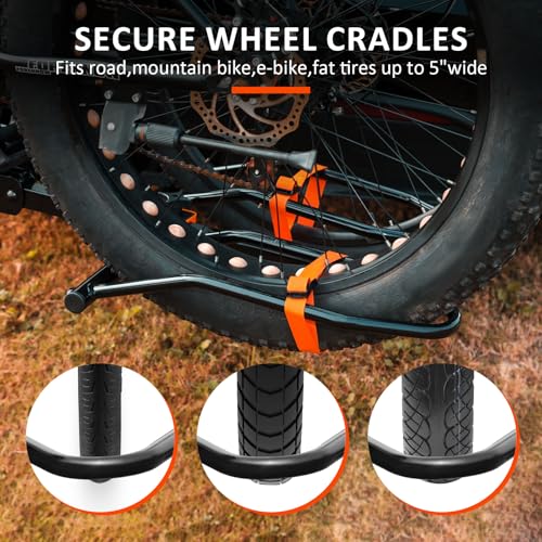 Platform 2 EBike Rack for Car Hitch Bike Rack for SUV RV Trucks Carrier Bicycle Car Racks 2