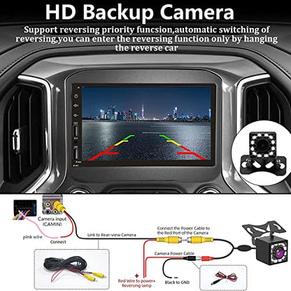 Wireless Carplay Double Din Car Stereo with Android Auto