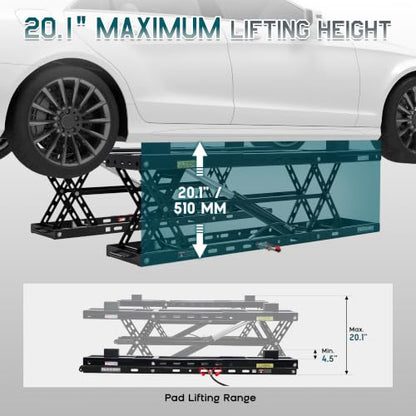 7000 lb Portable Car Lift for Home Garage