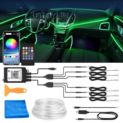 6 in 1 RGB Interior Car LED Strip Lights (28.8 Ounce)