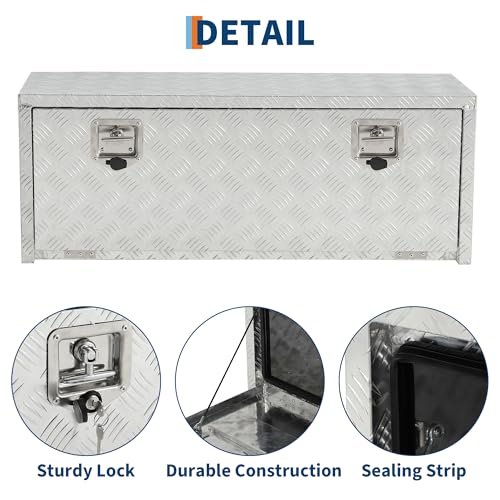 36 Inch Heavy Duty Aluminum Tool Underbody Box