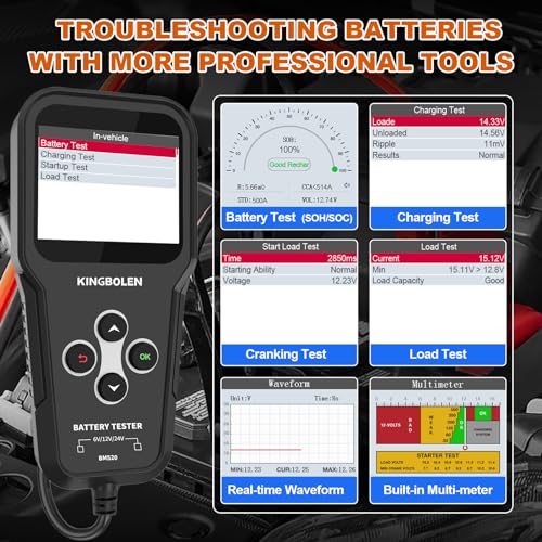 BM520 6V 12V 24V Car Battery Tester