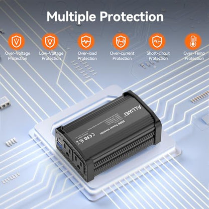 300W Car Power Inverter 12V DC to 110V AC Car Inverter