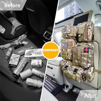 Tactical Vehicle Seat Back Organizer (59.9657 Ounce)