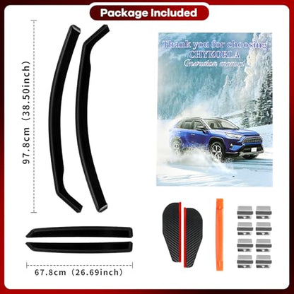 4PCS in Channel Window Rain Guards Fit for Hyundai Elantra 2021