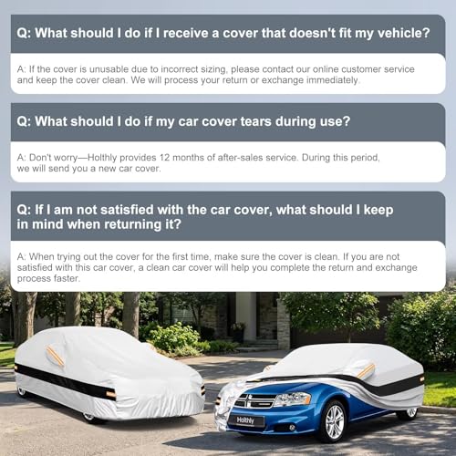 10 Layers Sedan Car Cover Custom Fit for Dodge Avenger