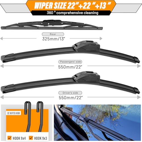 Windshield Wiper Blade Replacement for Chevy Tahoe Suburban Yukon