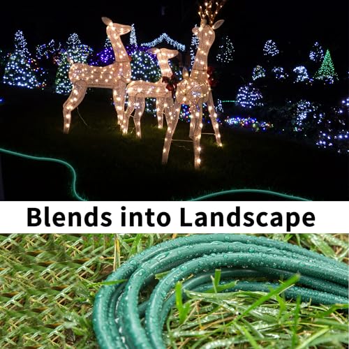 16 3 Gauge Indoor Outdoor Green Extension Cord 25 ft Waterproof