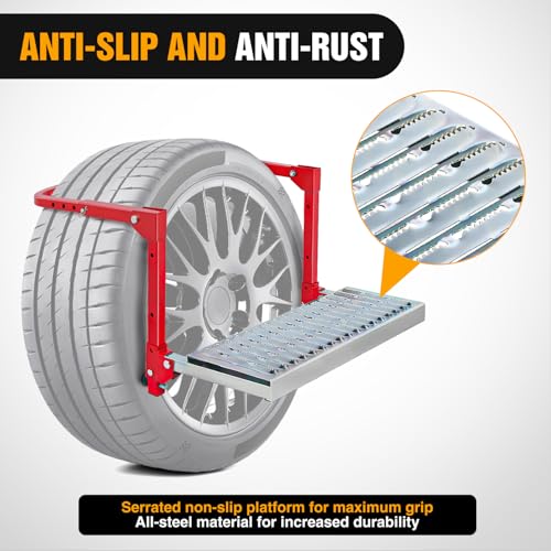 Folding Heavy Duty Tire Step Fit Tire from 10” to 15”