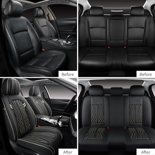 Leather Car Seat Covers 5 Pieces