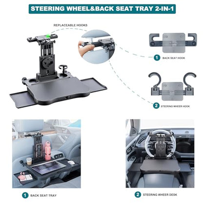Car Steering Wheel Tray Back Seat Tray