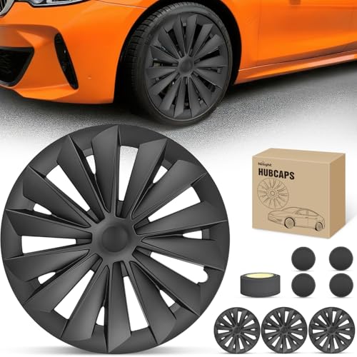 Wheel Cover Hubcaps 19 Inch for Tesla Model Y Accessories 2021 2022 2023 2024 Tesla Model Y 19 Inch Hub caps Set of 4 Rim Protector Wheel Covers Replacement Multi (4 Count)