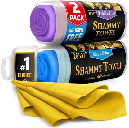 Premium Shammy Cloth for Car Drying (3 Count)