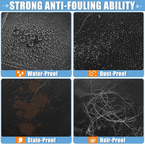 125 PCS Disposable Car Seat Covers Clear Plastic Vehicle Seat Protector Set with Steering Wheel