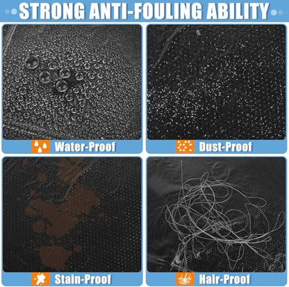 125 PCS Disposable Car Seat Covers Clear Plastic Vehicle Seat Protector Set with Steering Wheel