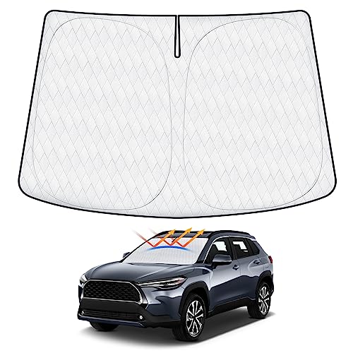5 Layer Cartist Windshield Sun Shade Custom Fit for Toyota Corolla Cross 2022 2023 2024 2025
