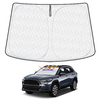 5 Layer Cartist Windshield Sun Shade Custom Fit for Toyota Corolla Cross 2022 2023 2024 2025