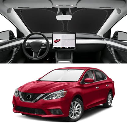 Custom Fit Windshield Sun Shade for Nissan Sentra 2013