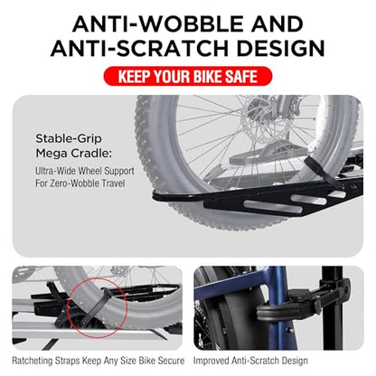 Foldable 2 Ebike Rack with Ramp (2 Count)