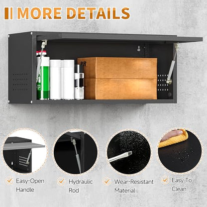 Metal Garage Wall Cabinet with Up