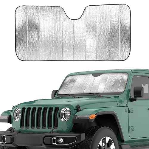 Accordion Windshield Sun Shade for Jeep Wrangler