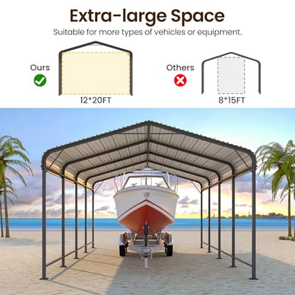 12x20FT Metal Carport