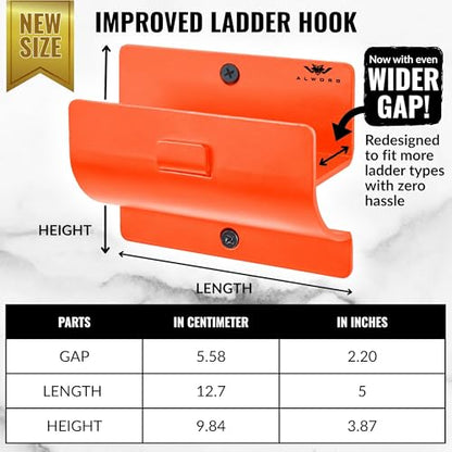 Ladder Hangers for Garage Wall Set of 2 (2 Count)