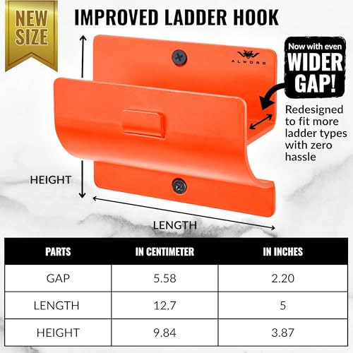 Orange Heavy Duty Ladder Hooks