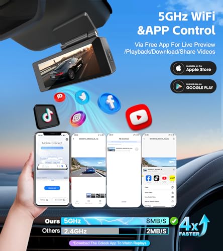 4K+2K Dash Cam Front and Rear