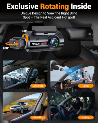 4K Dual Dash Cam with WiFi GPS