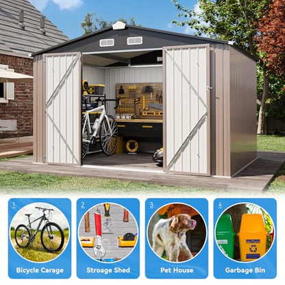 8x6 FT Outdoor Storage Shed