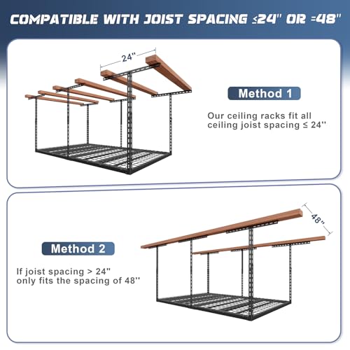 4X6FT Overhead Garage Storage Rack
